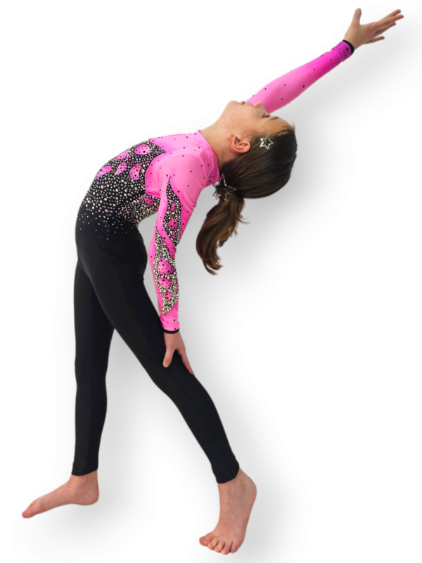 Kombinezon Aerial Hoop/ Aerial Silk Pink Glow 140/146 - Image 4