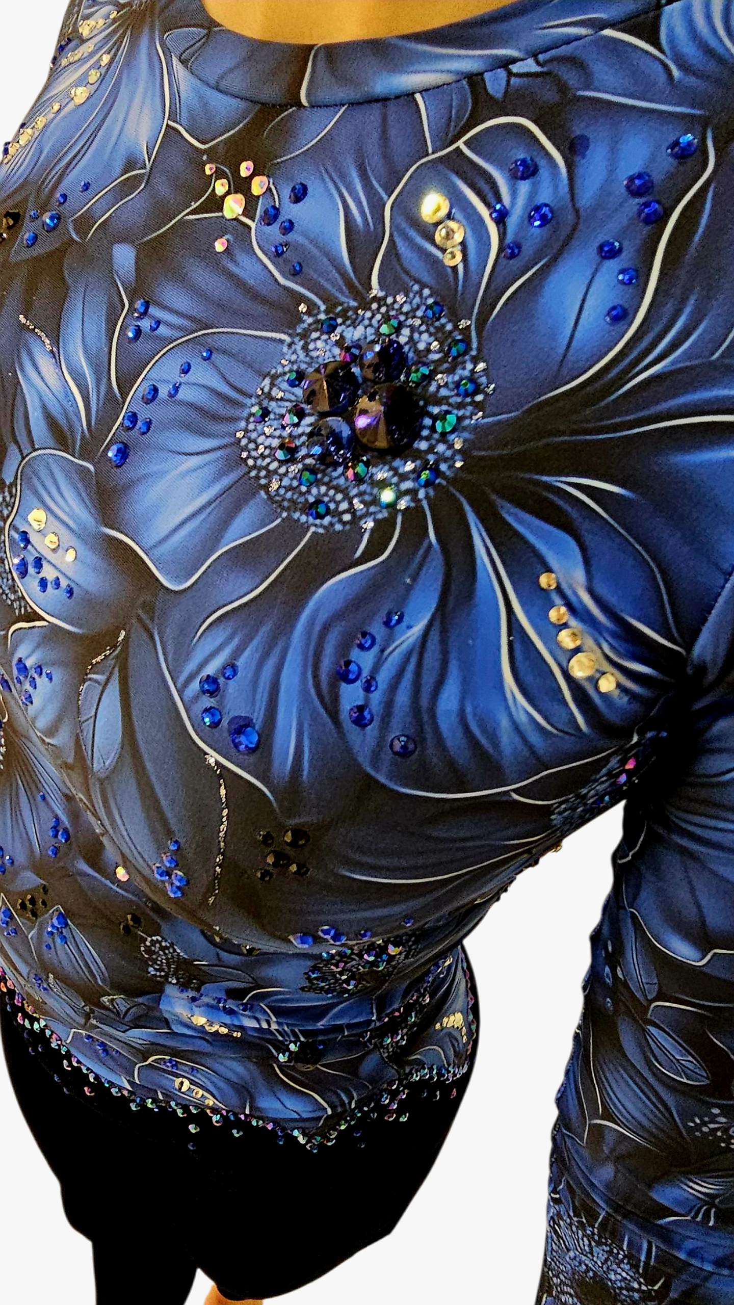 Kombinezon Akrobatyczny Szafirowe kwiaty S 164/172 - Image 5