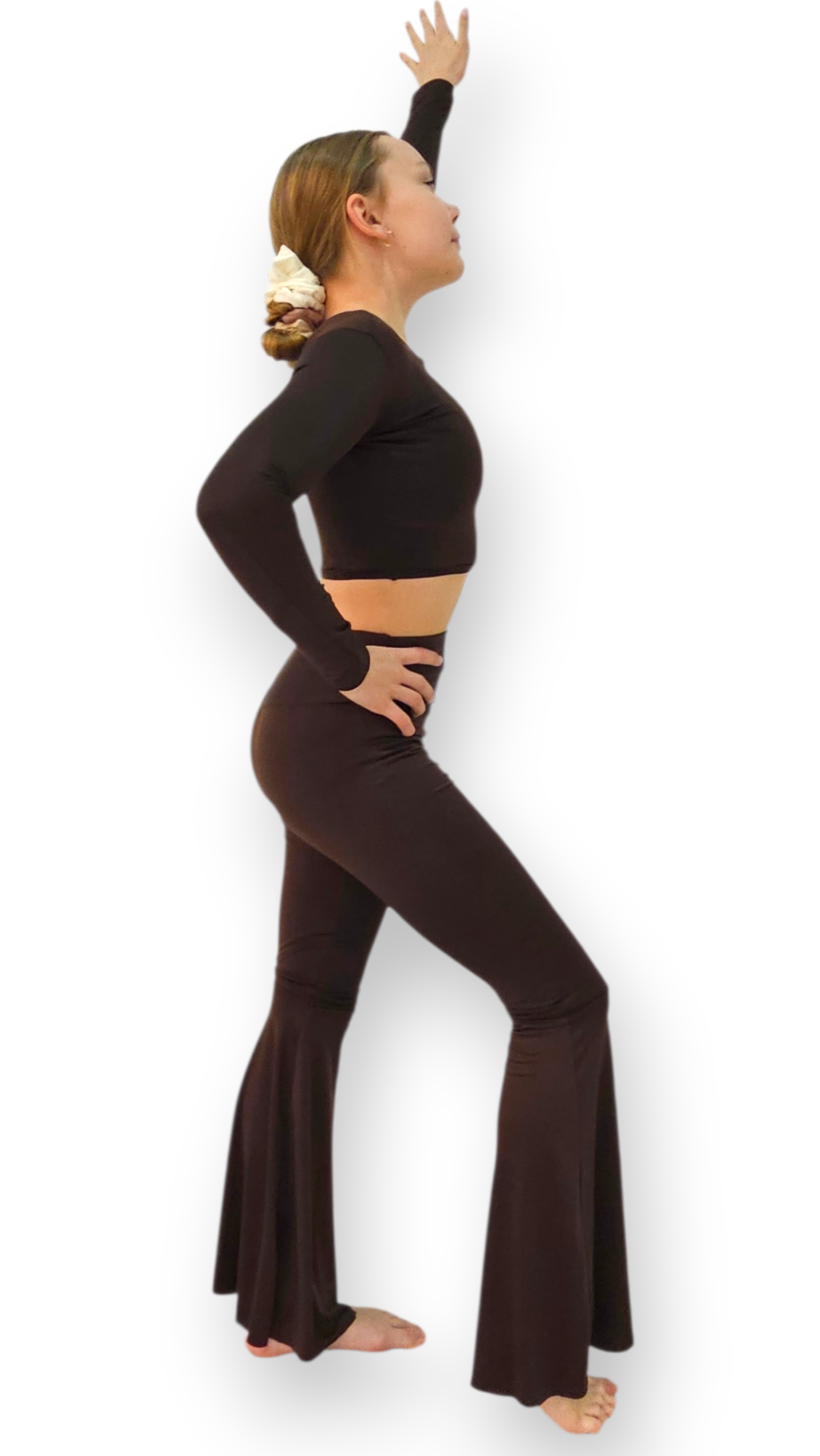 Top i Leginsy Dark Chocolate S